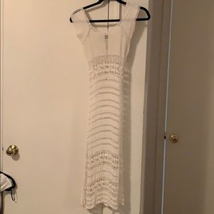 insanely sexy crochet dress. needs slip.